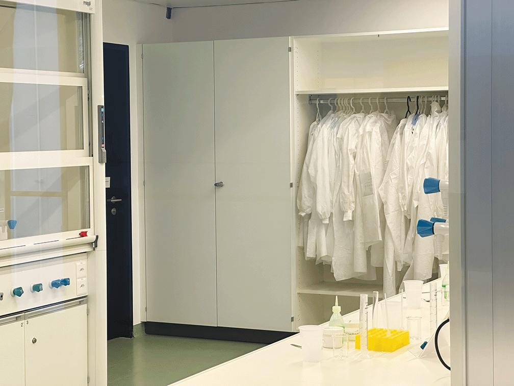 Detail ansickt eines Radiotracer mit Label