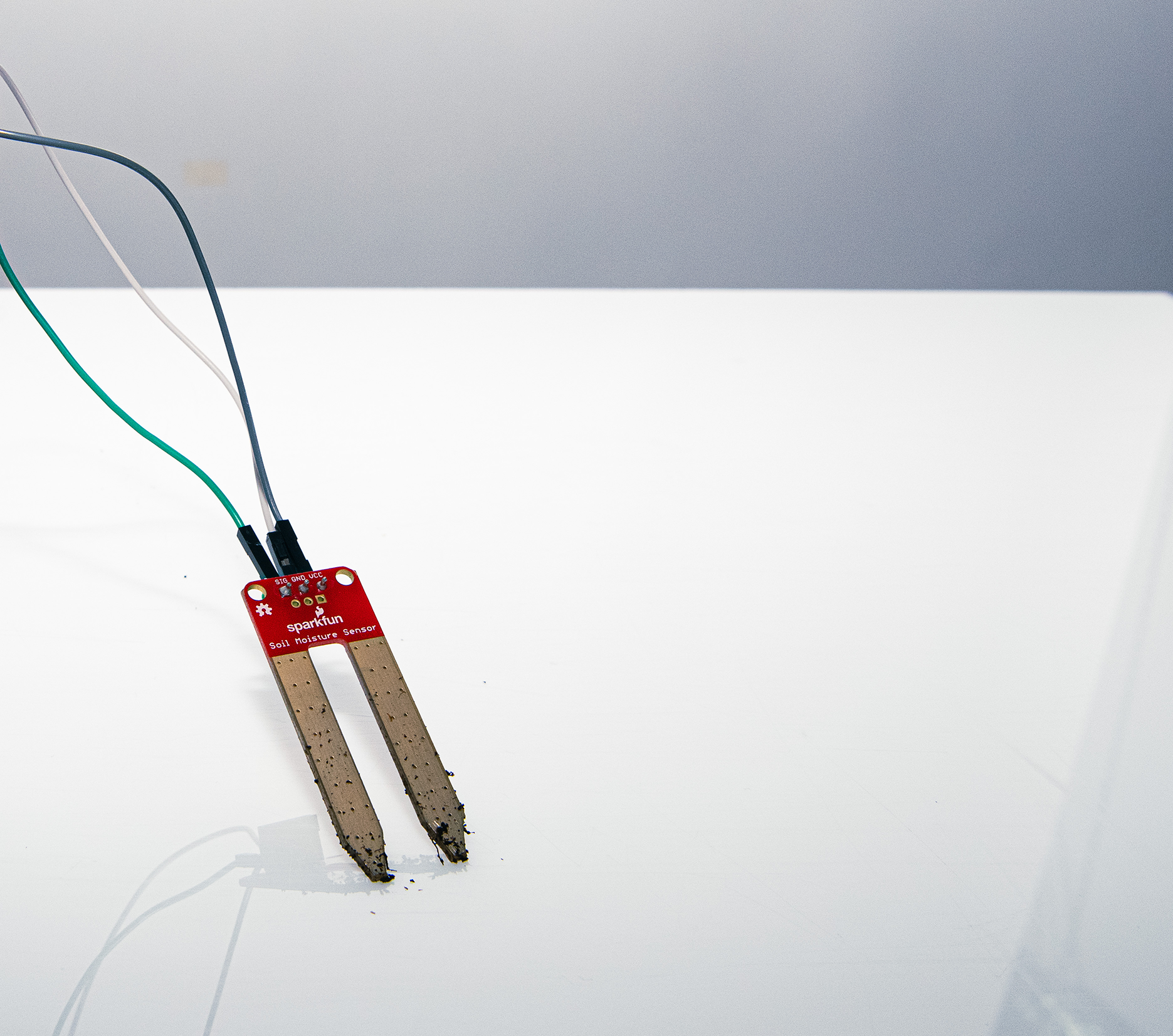 Sensor with dirt on it