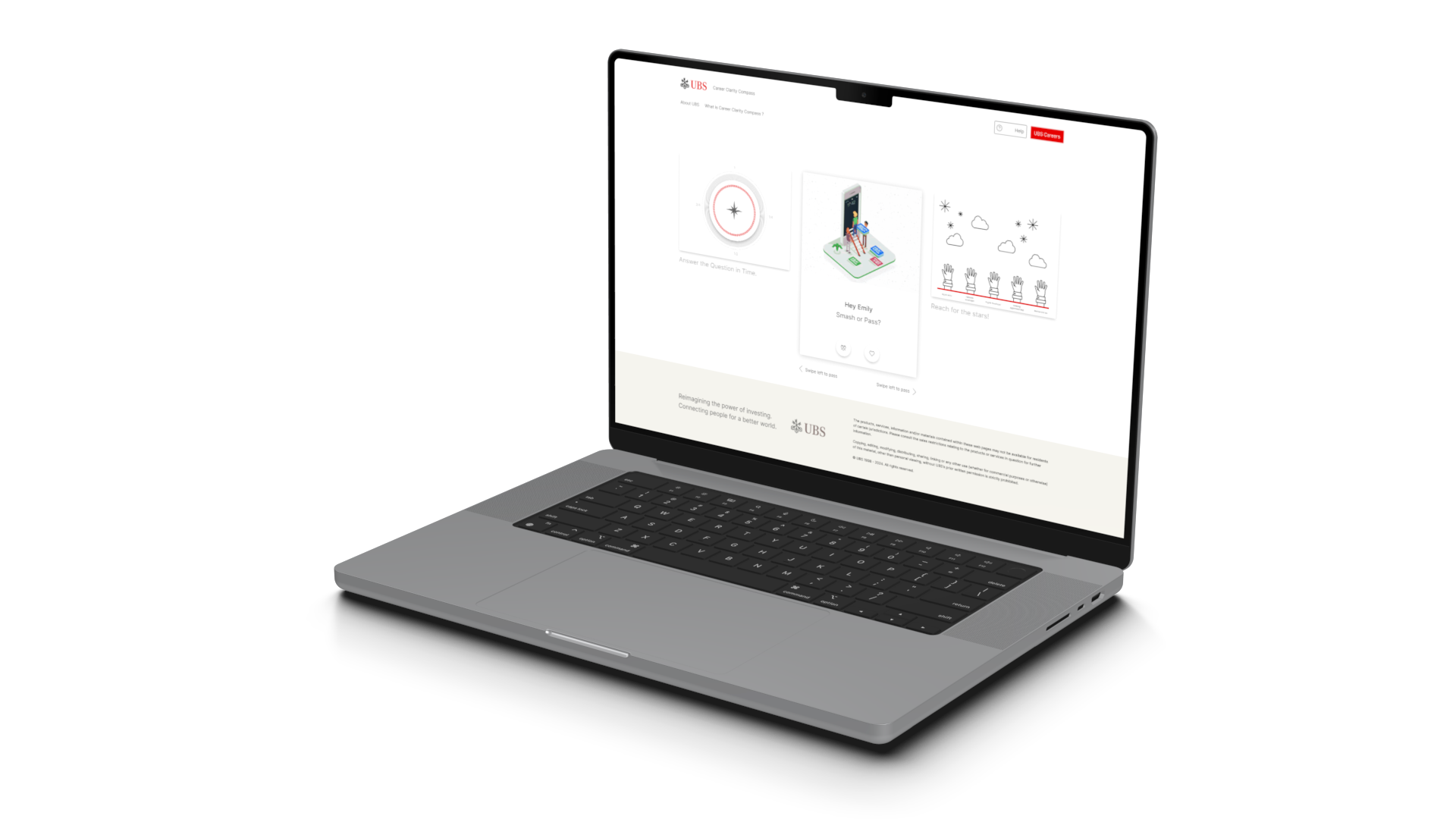 Laptop with website open